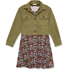 Beautees Girls' Sueded Jacket